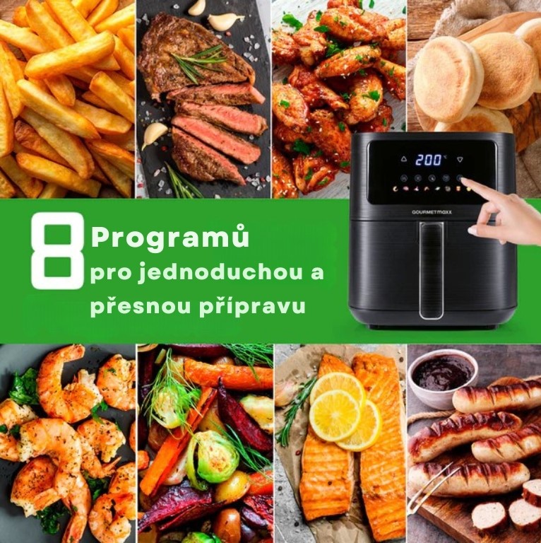 GourmetMaxx Horkovzdušná fritéza 16394 (6)